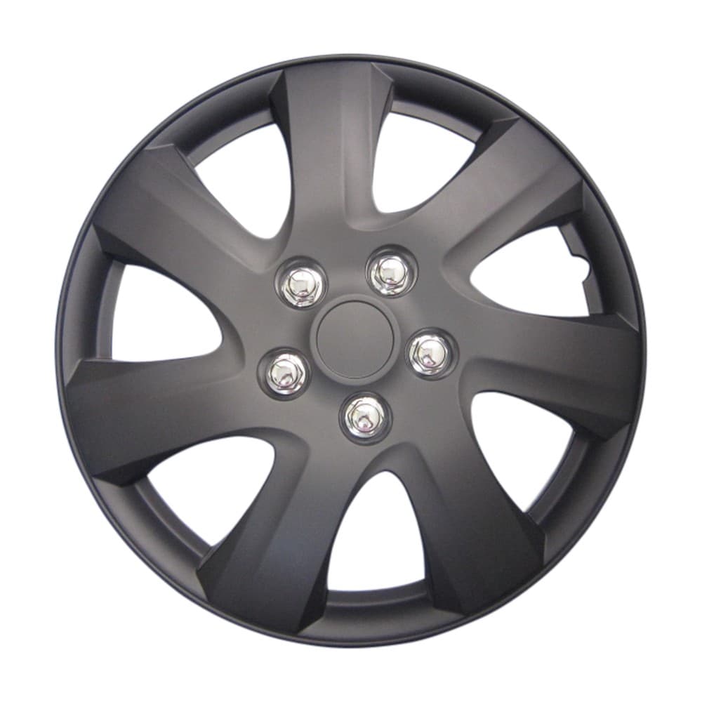 Wheel Covers 16 Black Set Of 4 PCS (D102116BK)