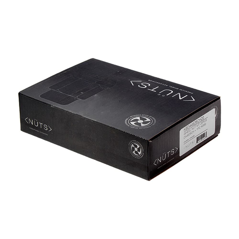 12x1.5 Box Kit 20pcs Chrome 6 Splines 1 Key (K569)