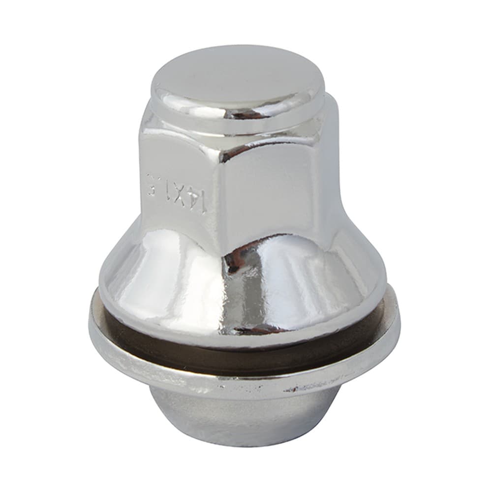 14x1.50 Flat Hex:21mm Shank:22mm Chrome