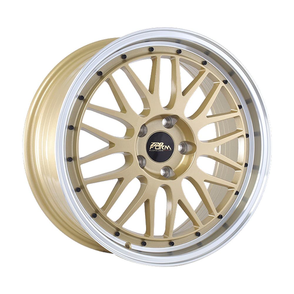 FF14 17×7.5 5x114.3 ET35 — Gold - Machined Lip