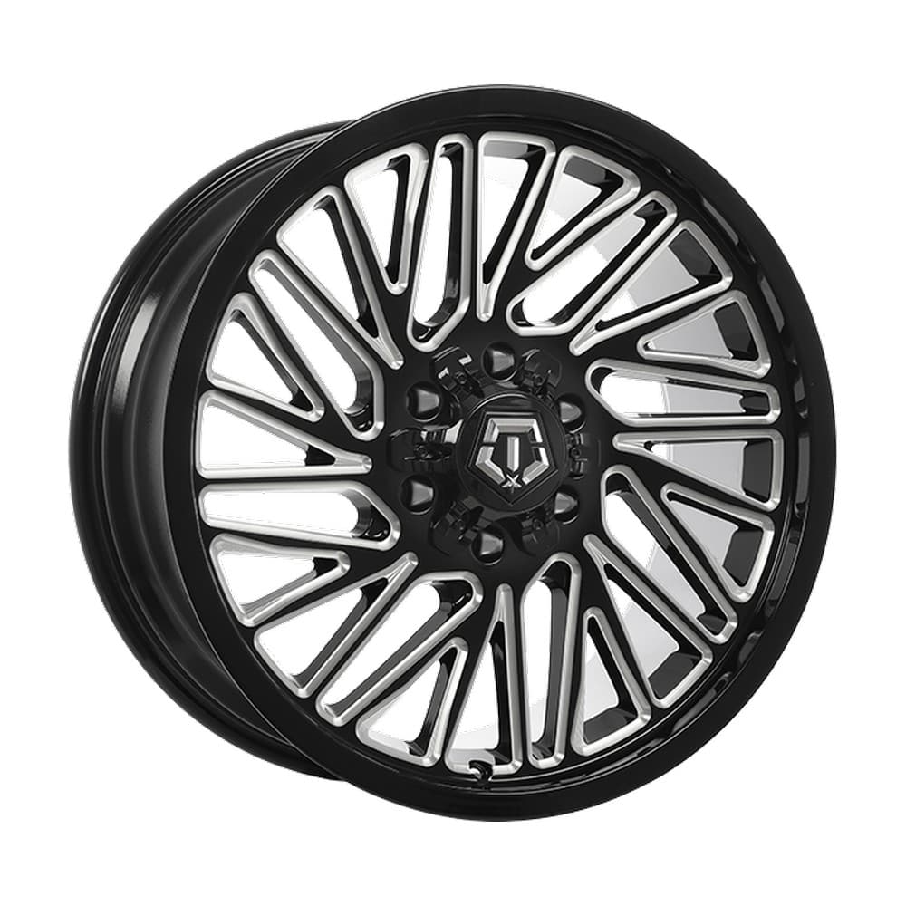 553 20×9.0 6x135/6x139.7 ET18 — Gloss Black - Milled Edge