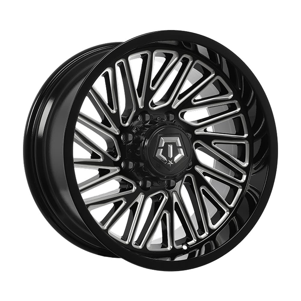 553 20×10.0 8x170 ET-12 — Gloss Black - Milled Edge