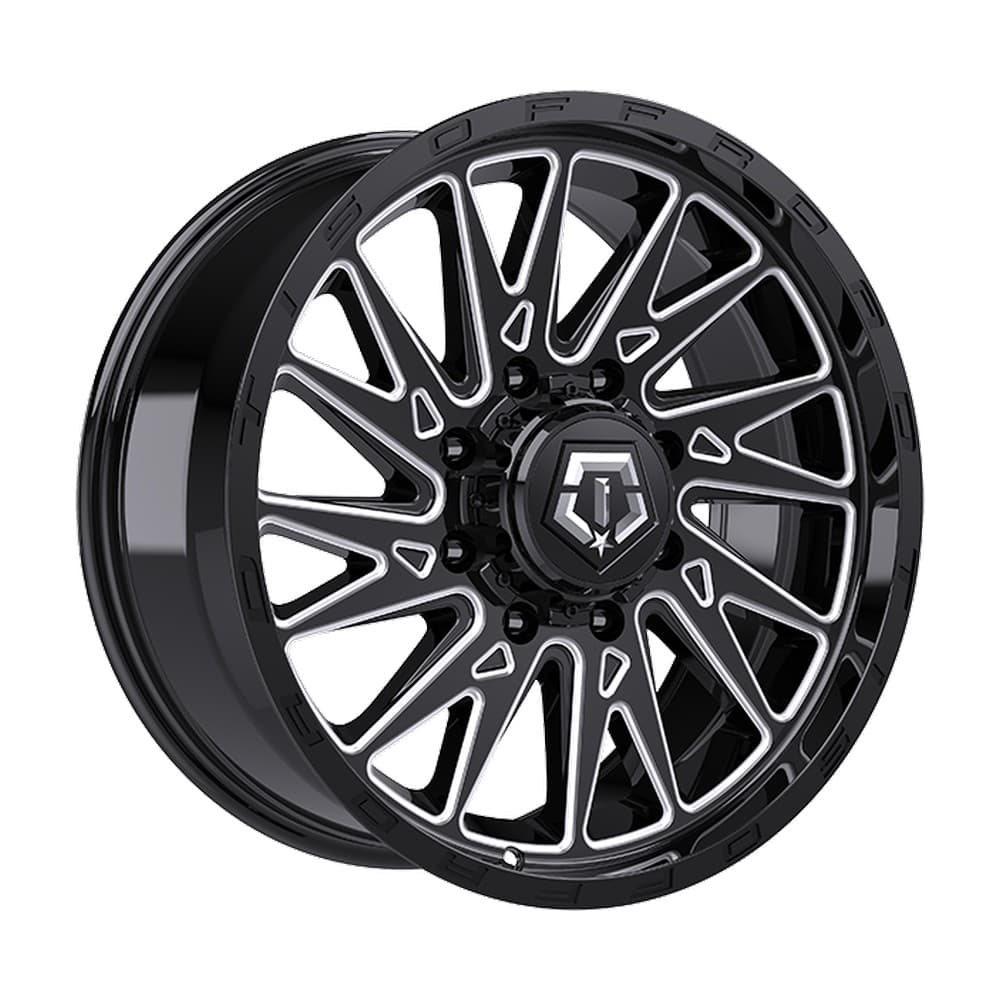 547 22×10.0 8x180 ET-19 — Gloss Black - Milled Edge