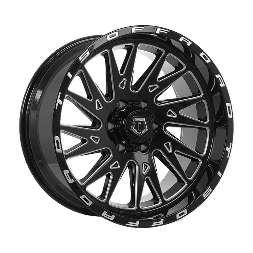 547 22×12.0 6x135 ET-44 — Gloss Black - Milled Edge