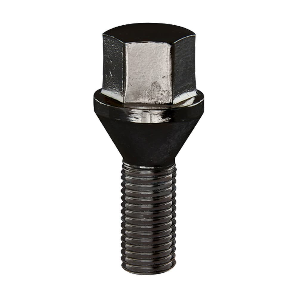 14x1.25 Bolt 60 Seat 17mm Shank 45mm Black Chrome