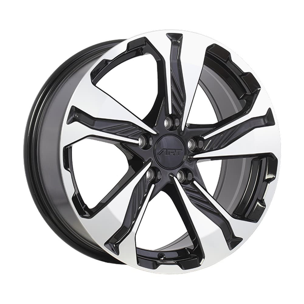 REPLICA 298 17×7.5 5x114.3 ET45 — Gloss Black - Machined Face