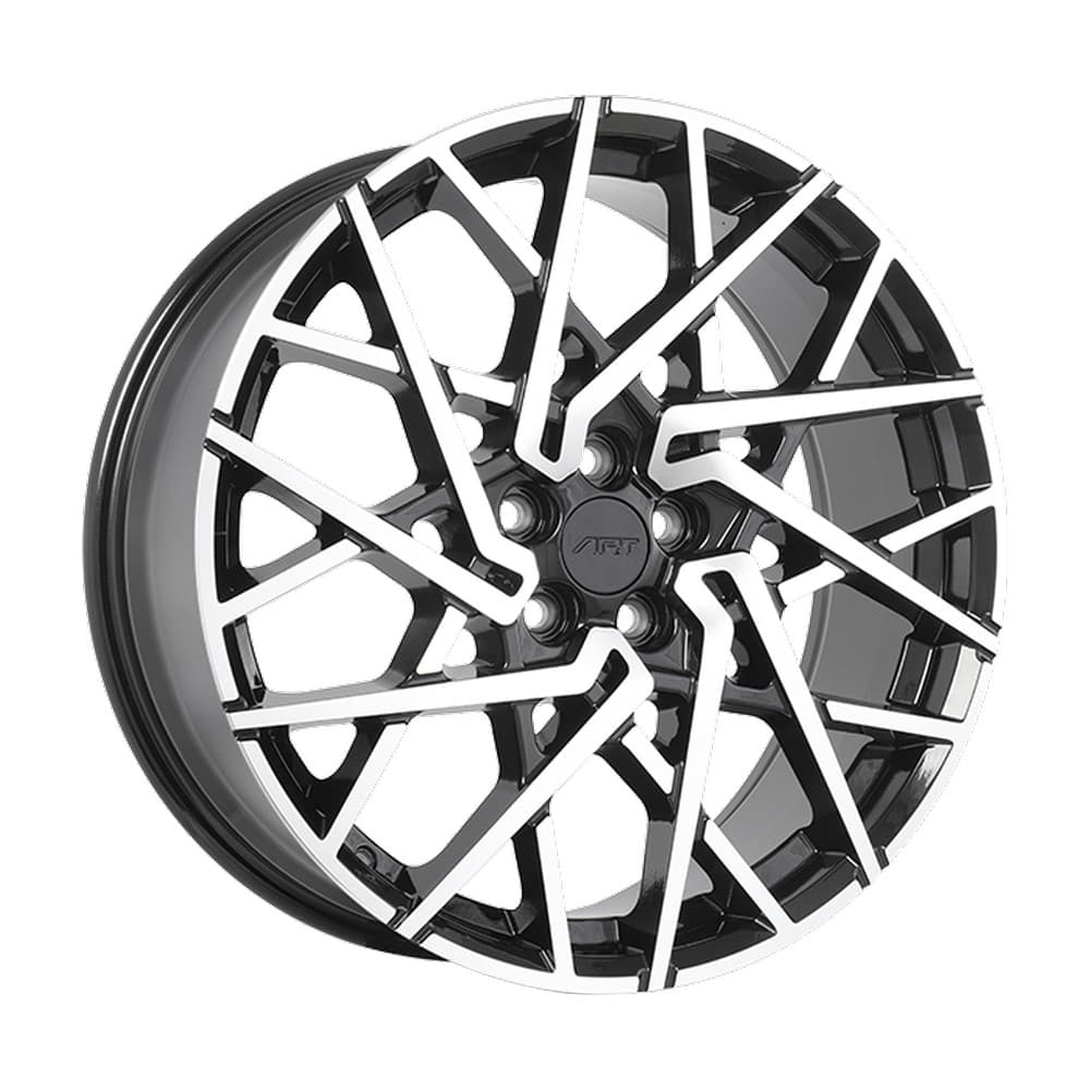REPLICA 389 20×8.0 5x108 ET49 — Gloss Black - Machined Face