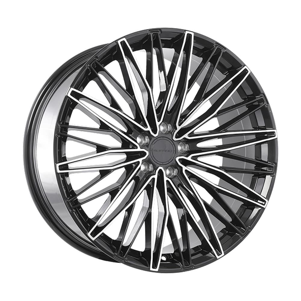 STELLARE 20×9.0 5x114.3 ET35 — Gloss Black - Machined Face