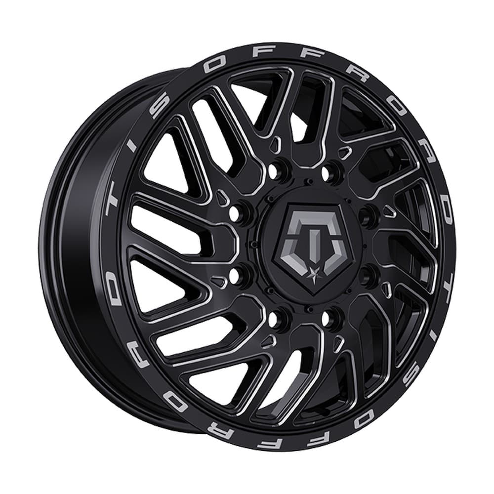 544 22×8.3 8x210 ET127 — Gloss Black - Milled Edge