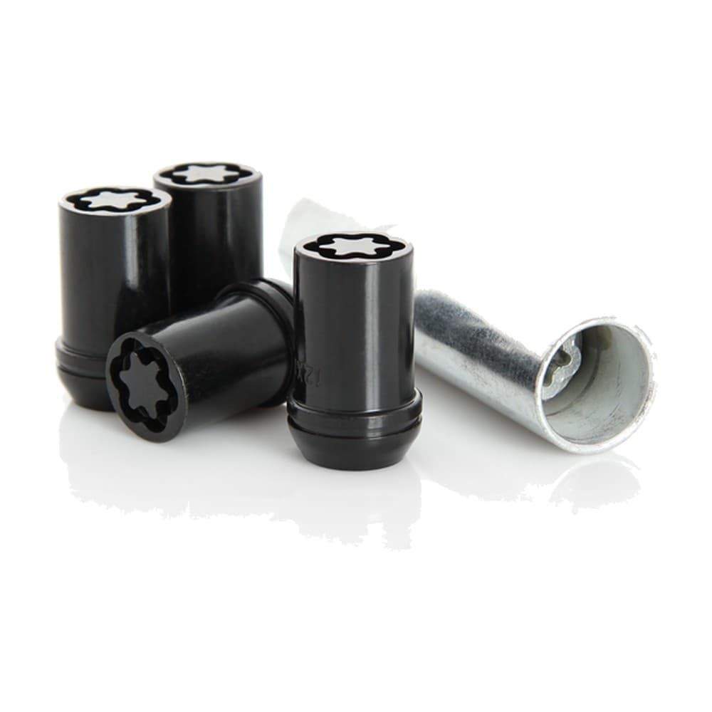 12 X 1.50mm - 19/21mm Spline Lock Nuts Black Chrome