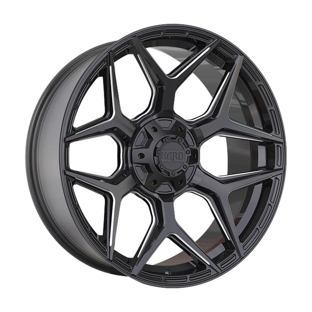 XPLORER 22×9.5 6x135/6x139.7 ET15 — Gloss Black - Milled Edge
