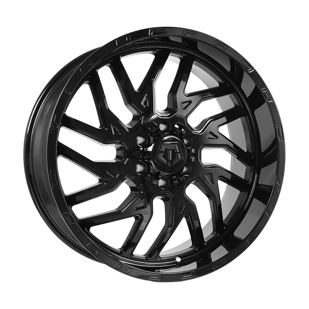 544 20×12.0 5x127/5x139.7 ET-44 — Gloss Black - Milled Edge