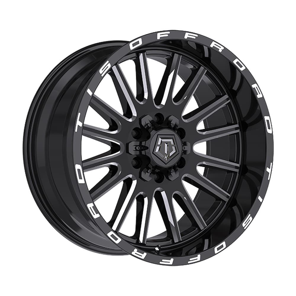 567 22×10.0 6x135/6x139.7 ET-19 — Gloss Black - Milled Edge