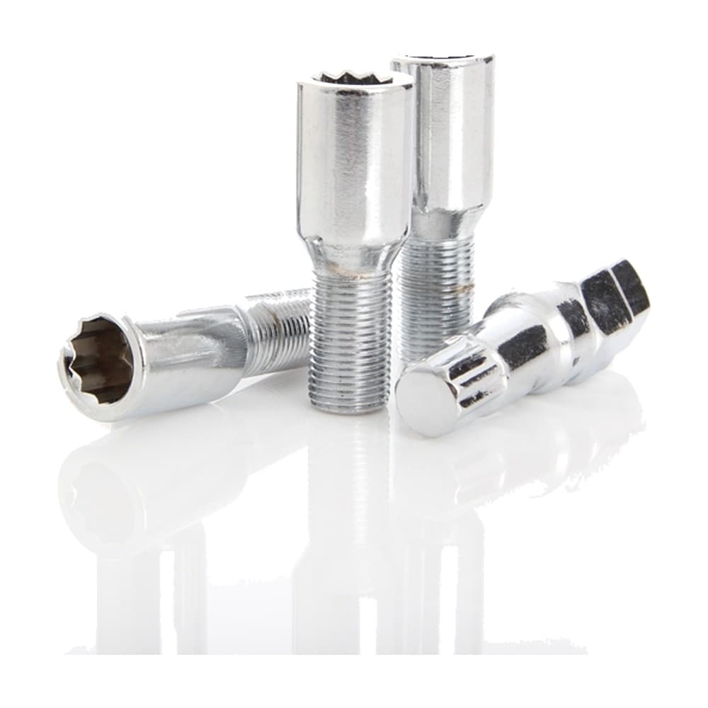 12x1.50 Tuner Bolt Locks Shank 28mm Chrome