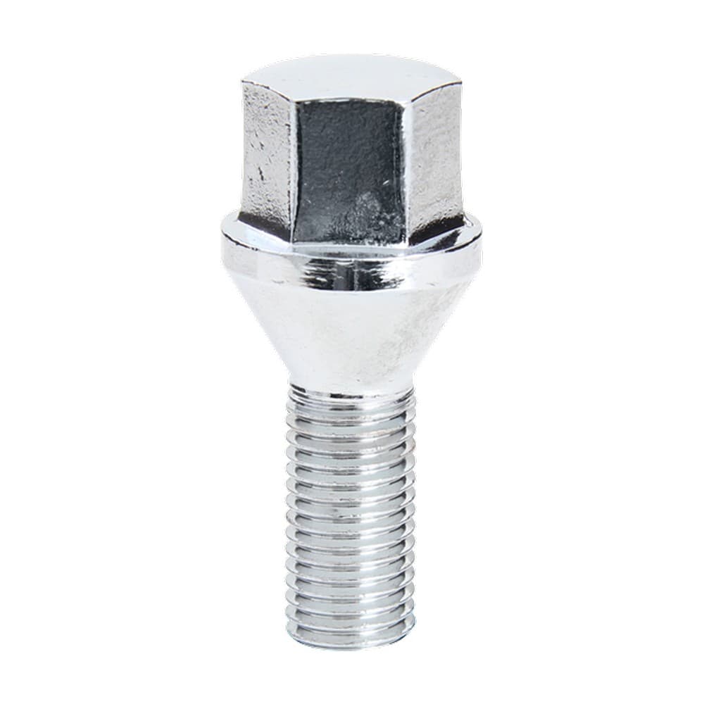 12x1.50 Bolt 19mm Shank 27mm Chrome .