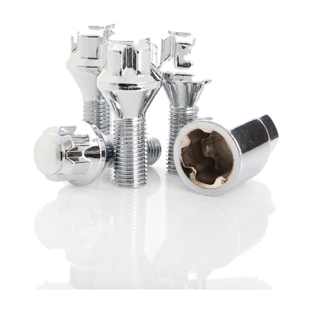 12x1.75 Bolt Locks Shank 25mm Chrome