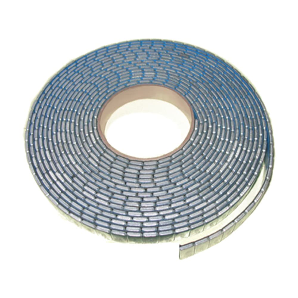 Roll Of Wheel Weights Stick-on Thin Grey 840 Segments 5 Kg, Zinc Plated And Gray Powder