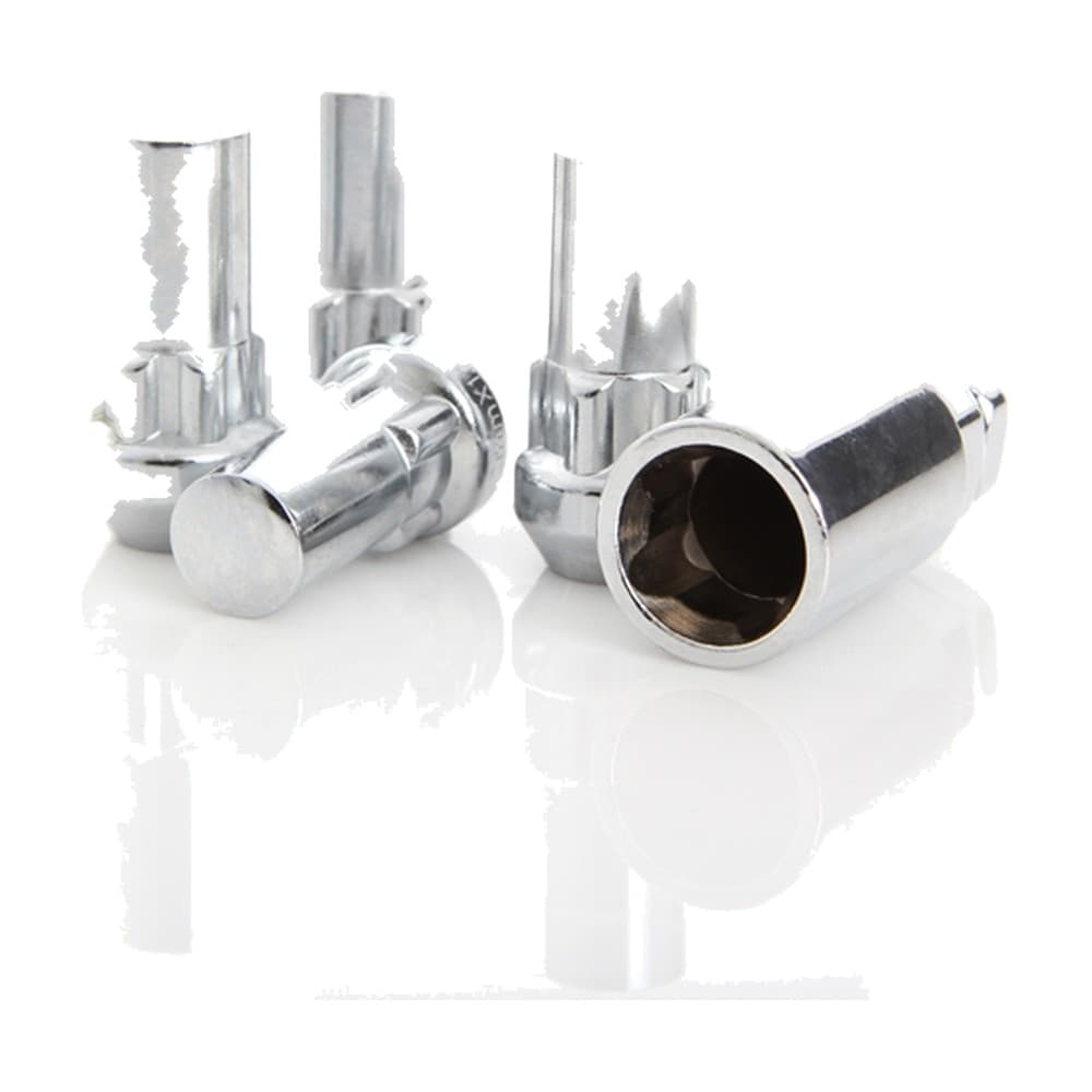 12x1.75 Acorn Locks Long 19/21mm Chrome