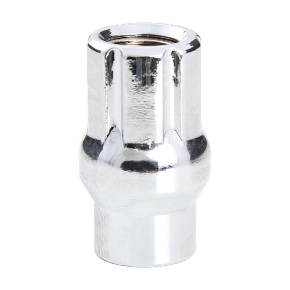 12x1.50 Spline E.T. Open Nut 6 Spline Chrome