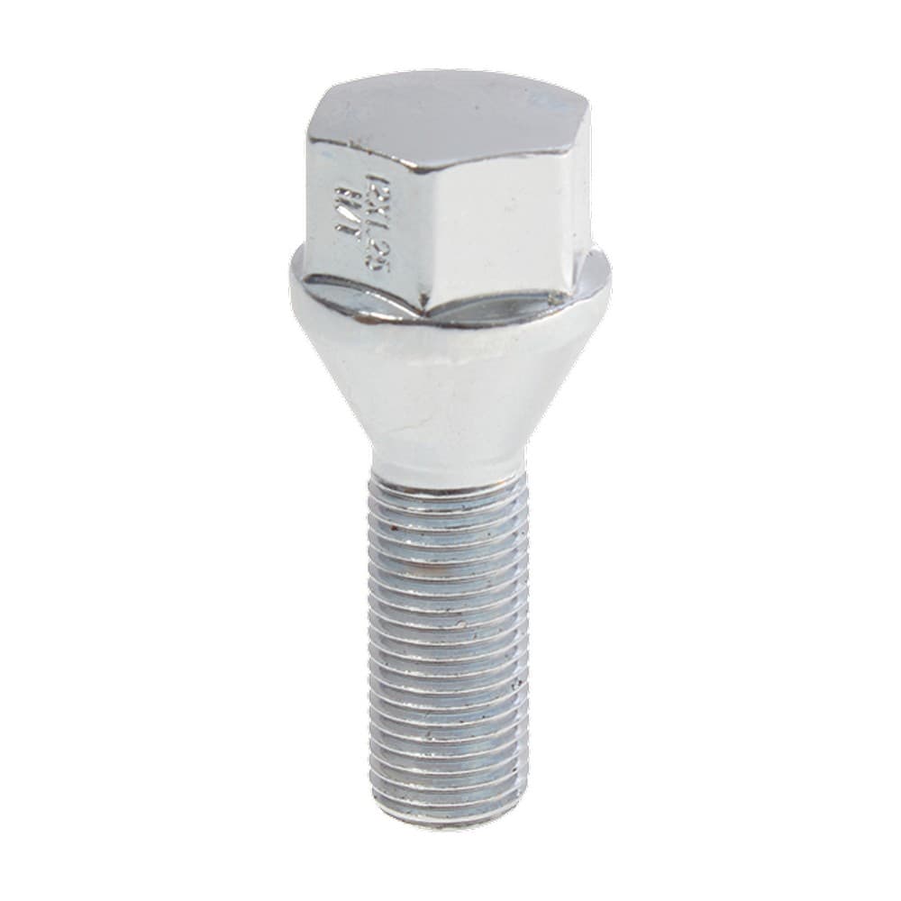 12x1.25 Bolt 19mm Shank 28mm Chrome