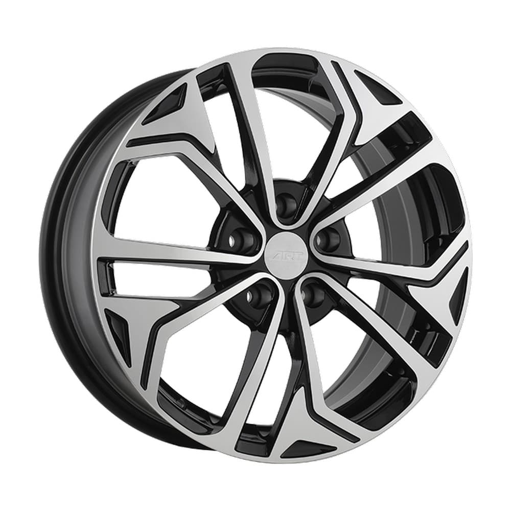 REPLICA 186 17×7.0 5x114.3 ET45 — Gloss Black - Machined Face