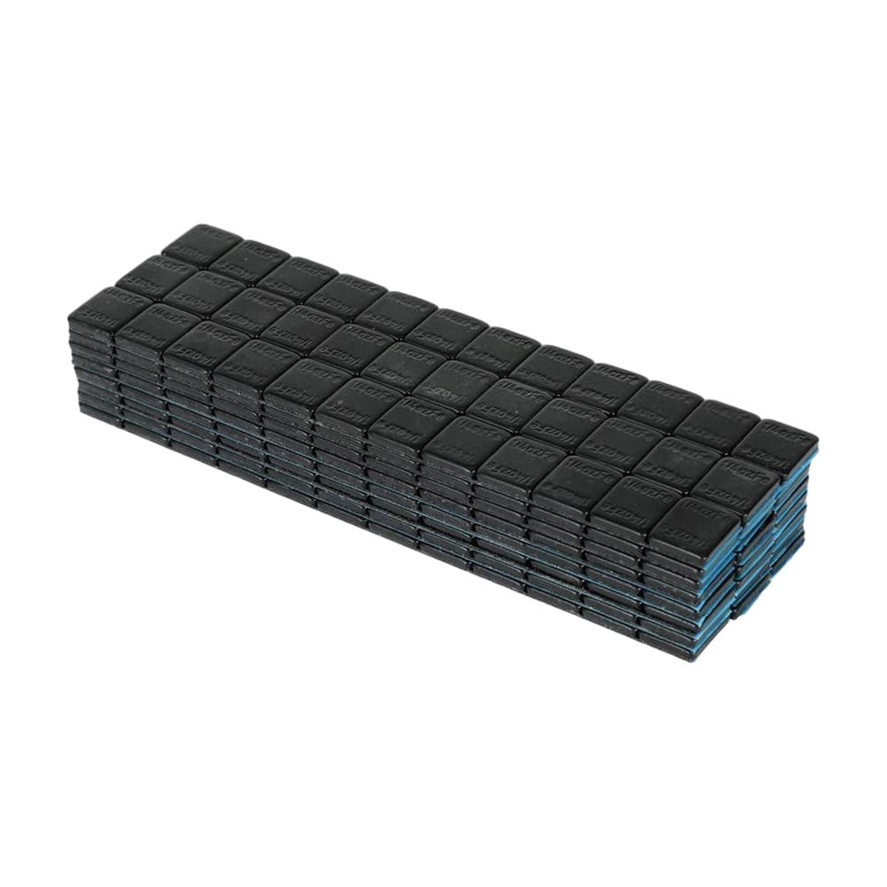 Easy Peel Stick-on Wheels Weight - 0.5 Oz x 6, 48pcs (144 Oz) - Black