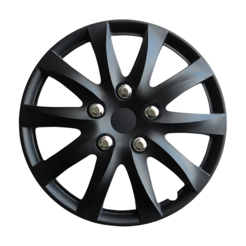 Wheel Covers 16 Black Set Of 4 PCS (D103916BK)