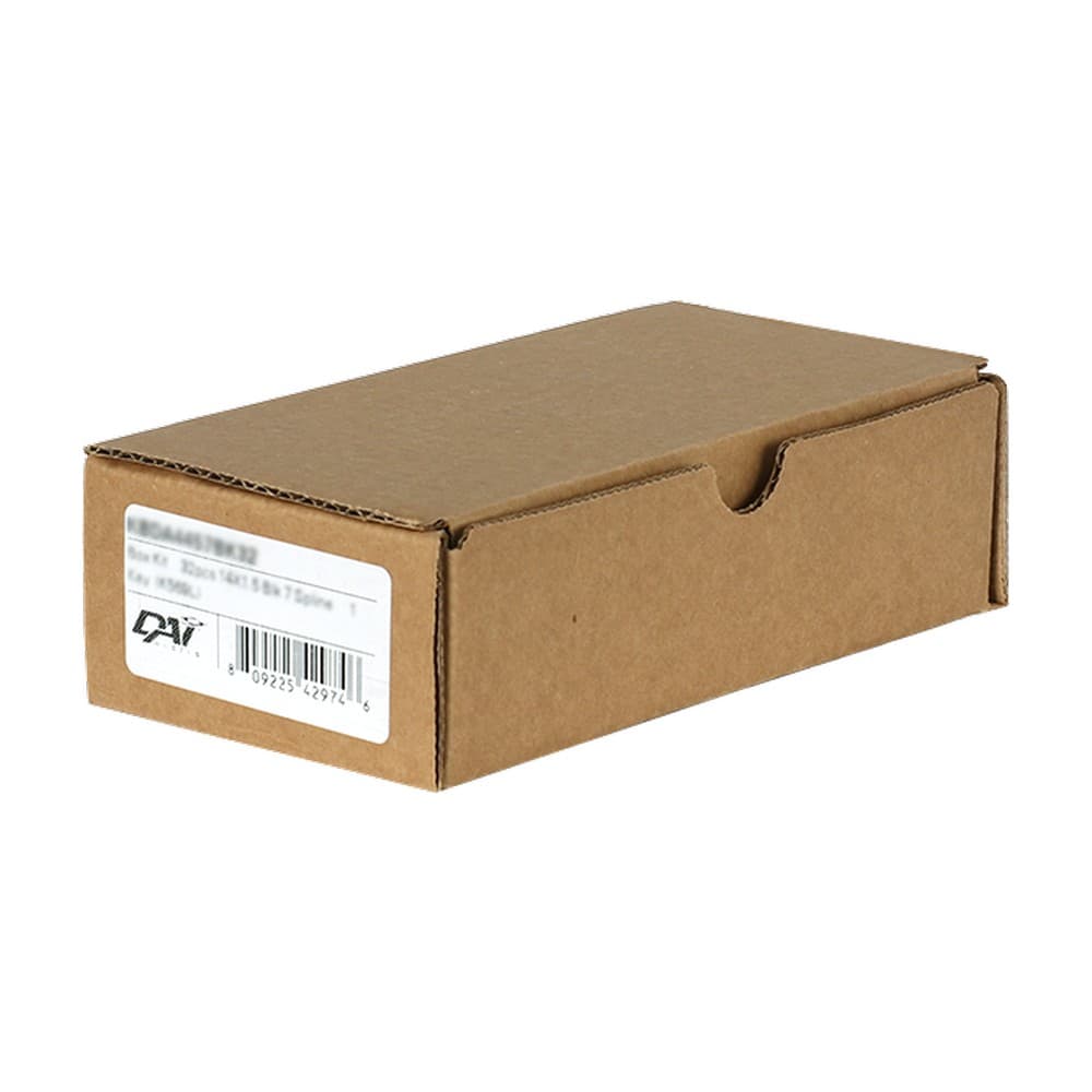 14x1.5 Box Kit 20pcs Chrome 7 Splines Open End 1 Key (K569l)