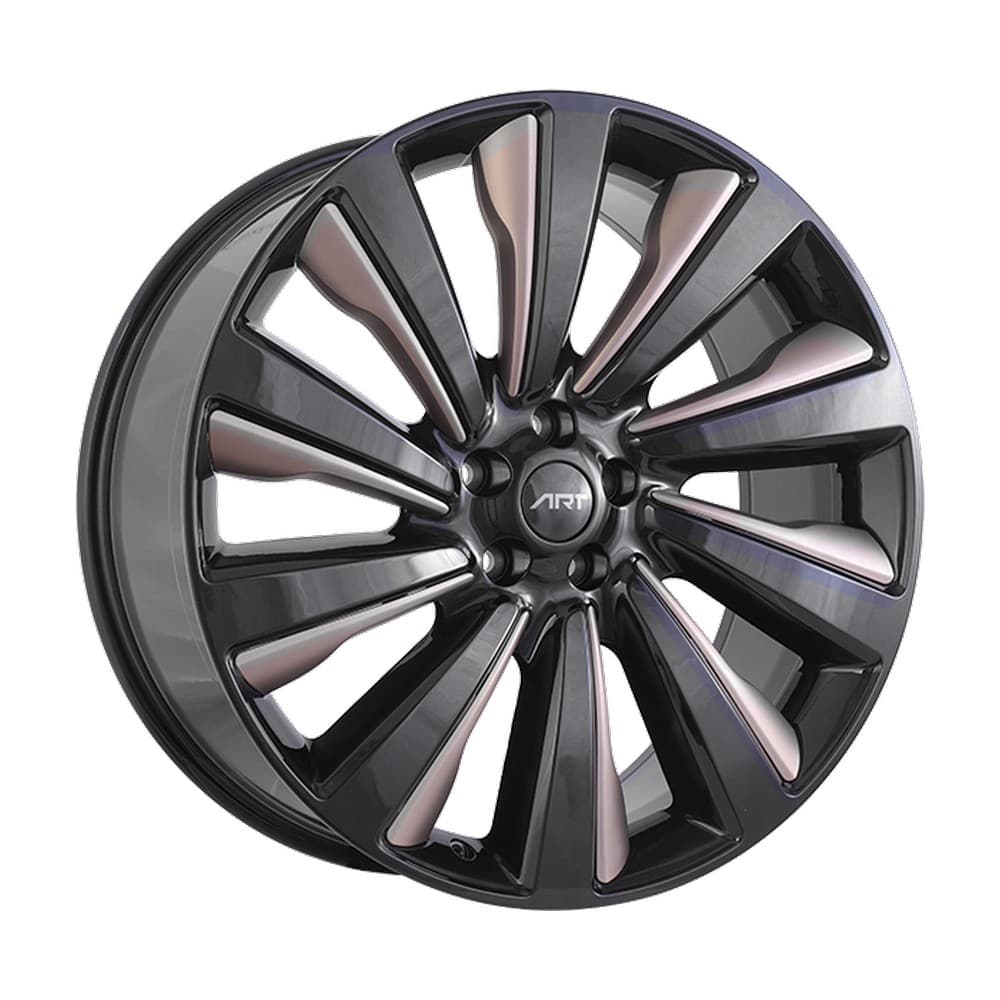 REPLICA 392 23×9.5 5x120 ET42 — Gloss Black - Caramel Inserts