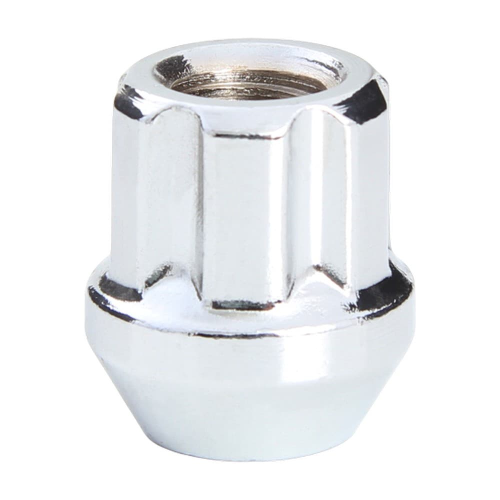 12x1.25 Spline Open End 6 Spline Chrome