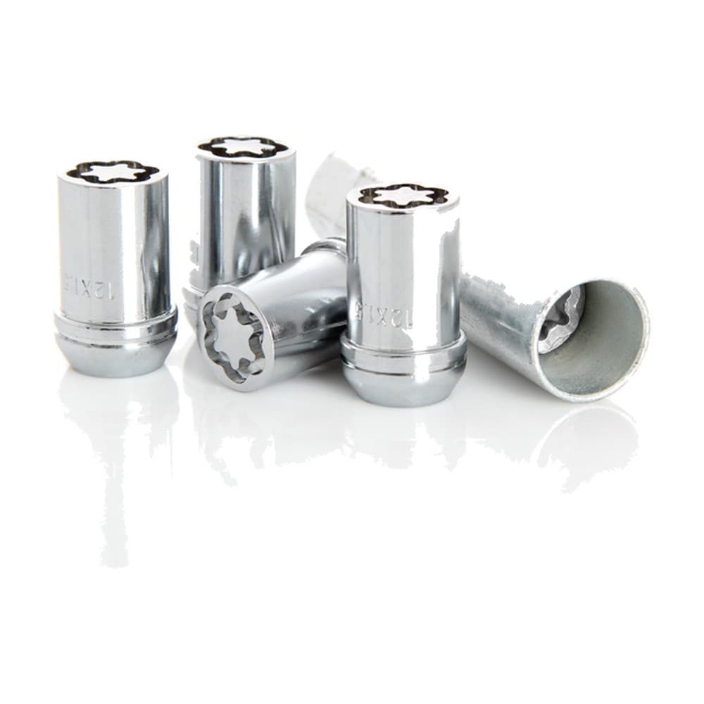 12 X 1.25mm - 19/21mm Spline Lock Nuts Chrome